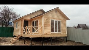 Одноэтажная баня с комнатой отдыха