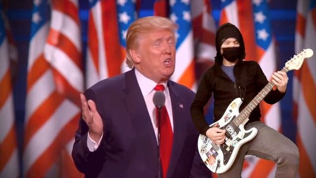 DONALD TRUMP GOES METAL