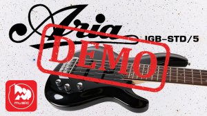 Бас-гитара ARIA IGB-STD/5 MBK - демонстрация звучания
