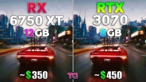 RTX 3070 vs RX 6750 XT - Test in 10 Games (2024)