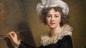 Elisabeth VIGEE LEBRUN, auto portrait - W.A. MOZART, concerto pour flute et harpe k299, andantino