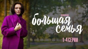 Большая Семья 1,2,3,4 серия сериал Мелодрама 2024 Россия 1