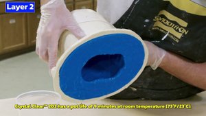 Полая и прозрачная отливка из Crystal Clear™ 202 методом ротационного литья.