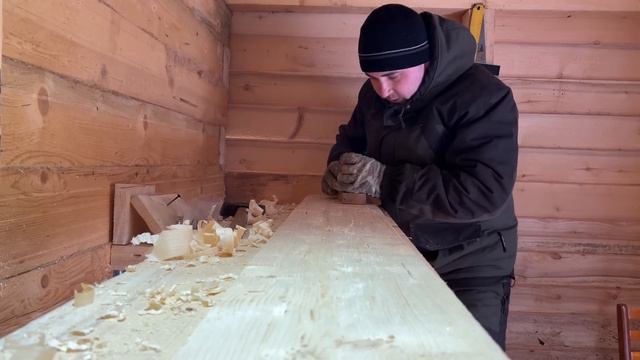 Cozy log cabin in the taiga! Visiting friends, building a bathhouse! Off-grid Cabin смотреть онлайн