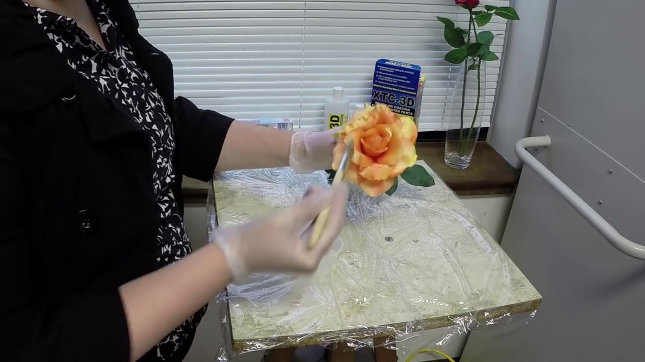 Эпоксидное покрытие сохранит сочные краски и форму цветку из шелка смотреть онлайн