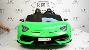 Детский электромобиль Lamborghini Aventador SVJ (RiverToys , A111MP, сборка)