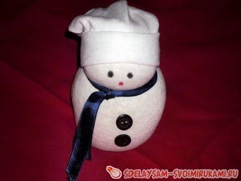 Снеговик из носка и риса смотреть онлайн