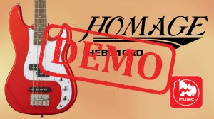 Бас-гитара HOMAGE HEB710RD - демонстрация звучания