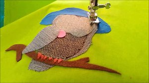 Отстрочка деталей аппликации зигзагом