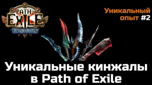 Все уникальные кинжалы в Path of Exile | Обзор