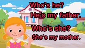 My Family |Who's she/he?| Vocabulary For Kids| Educational Channel