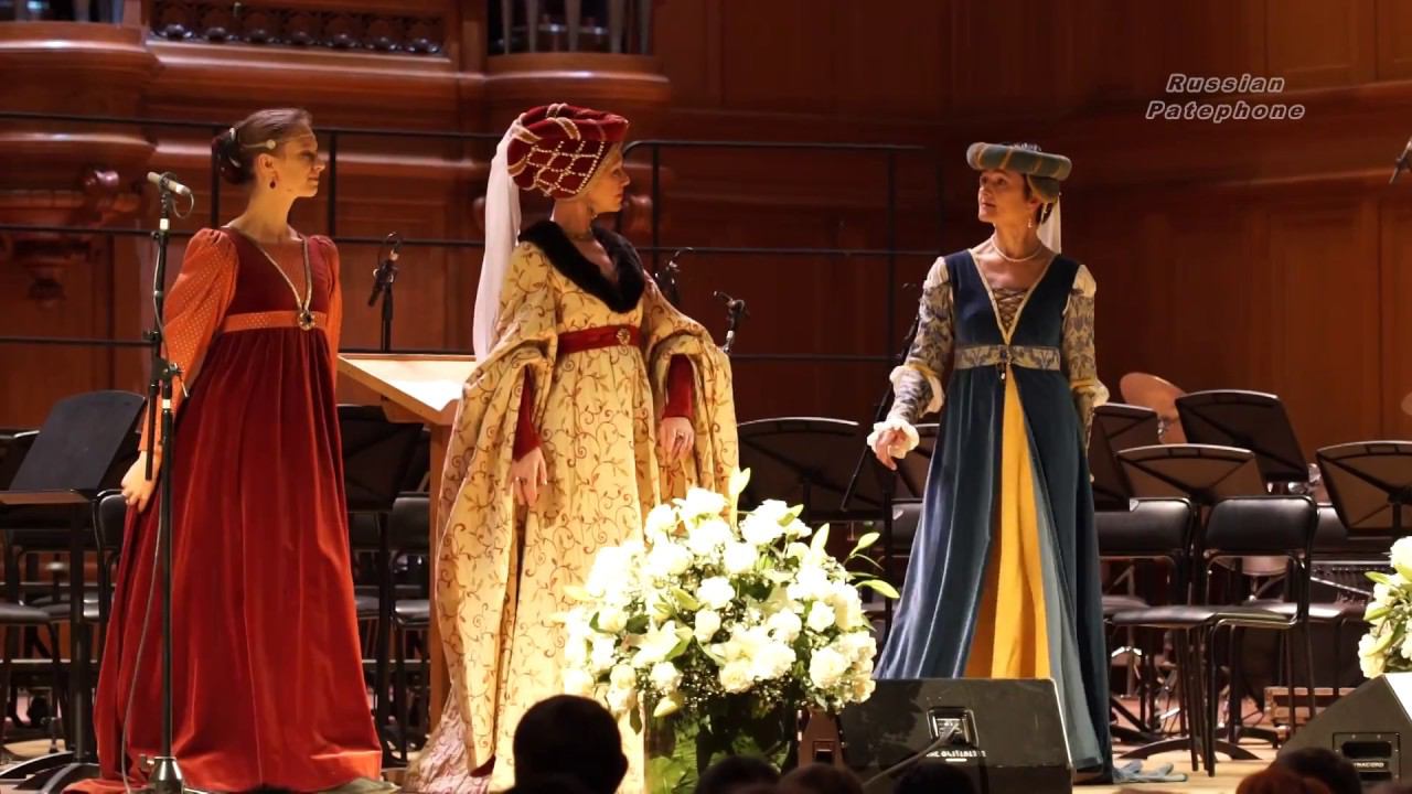 Ensemble of the old palace music and dance "Banchetto musicale" (Lithuania) in Moscow