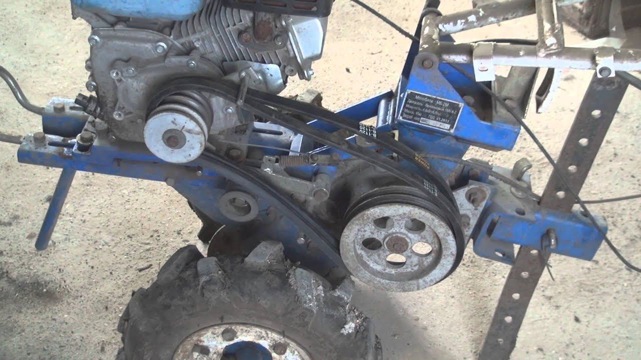 Как заменить ремни на мотоблоке смотреть онлайн