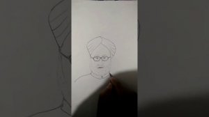 #Dr Manmohan Singh pencil drawing art video