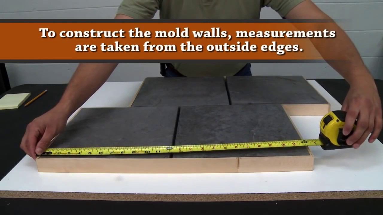 Тротуарная плитка. Изготовление формы и заливка. (часть 1) смотреть онлайн