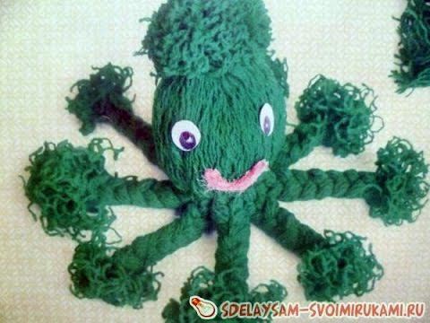 Как сделать осьминога из ниток смотреть онлайн