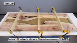 Сказочно красивая столешница-сочетание дерева с кристально прозрачной вставкой