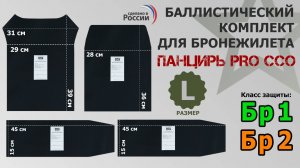 Баллистические пакеты для бронежилета Панцирь PRO от ССО размер L. Промо-ролик.