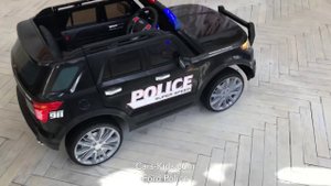 Детский электромобиль Ford Police со стробоскопами и рацией