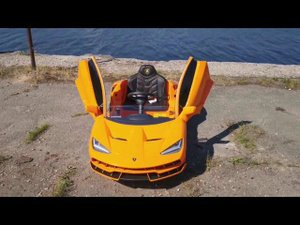 Детский электромобиль Lamborghini 6726R (Toyland) оранжевый