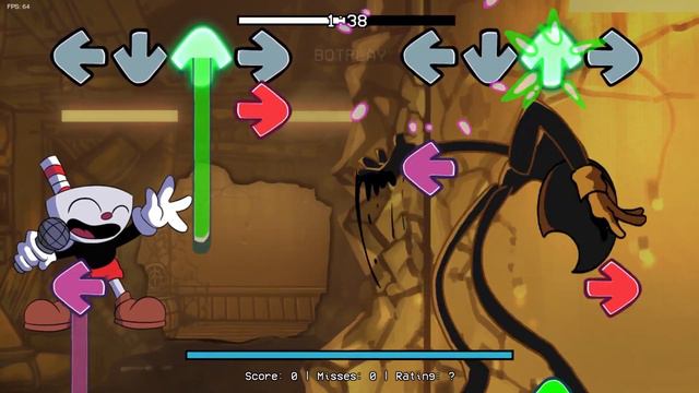 Cuphead Vs Indie Cross Bendy (Last Reel) / The Cuphead Show VS Bendy ink Machine / FNF New Mod смотреть онлайн