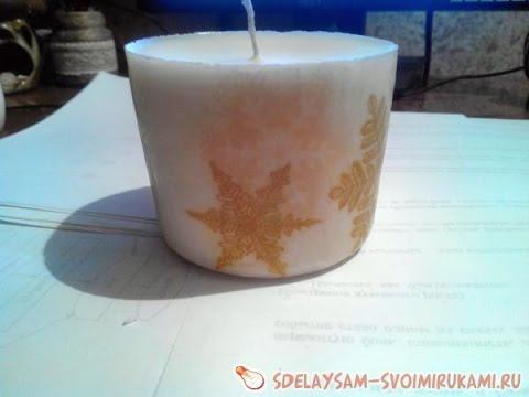 Декорирование свечей. Красивая идея смотреть онлайн