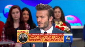 David Beckham Interview on UNICEF Project