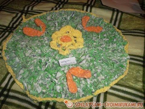 Вяжем коврик из старых вещей смотреть онлайн