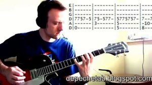 Depeche Mode Never Let Me Down Again Guitar Lesson Chords and TAB Tutorial Last of Us