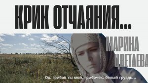 Марина Цветаева муз.композиция -Причитает в поле Русь, ох,грибок ты  мой, грибочек, белый груздь..