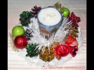 Новогодние композиции своими руками