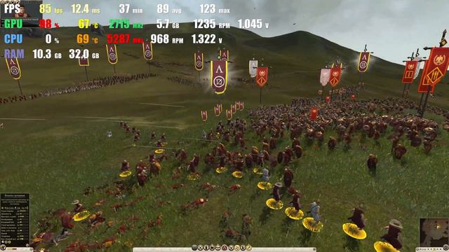 FPS Test RTX 4080 - Total War Rome 2 Extreme Settings, RTX Enabled смотреть онлайн
