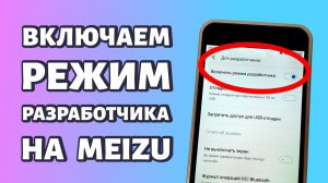 Режим разработчика на Meizu: как включить или как отключить?