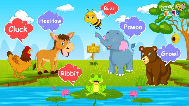 Animal Sound Songs | Animal Sounds for babies & Childrens | Busy Bees Nursery Rhymes & Kids Songs смотреть онлайн
