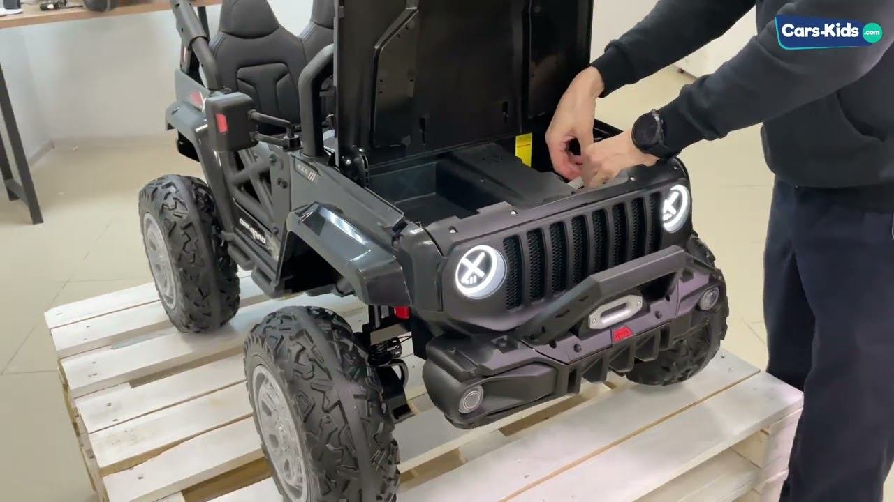 Детский электромобиль HL598 4WD с емким аккумулятором 12v 14ah