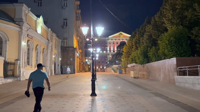 ⁴ᴷ MOSCOW NIGHT STREET LIFE 🇷🇺 Secret courtyards with bars in the city center | Walking tour - (HDR смотреть онлайн