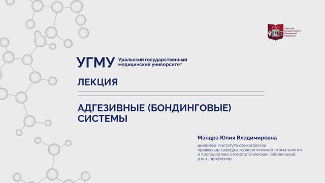 Адгезивные (бондинговые) системы.