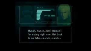 Metal Gear Solid 2: Roy eating