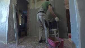 Ремонт зала. Неделя работы за семь минут.