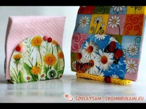 Как сделать салфетницу своими руками