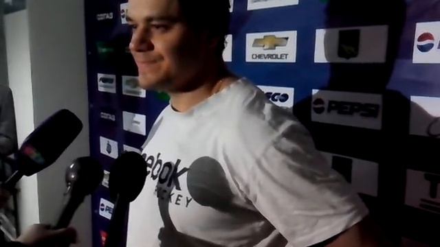 Алексей Угаров после игры с Авангардом