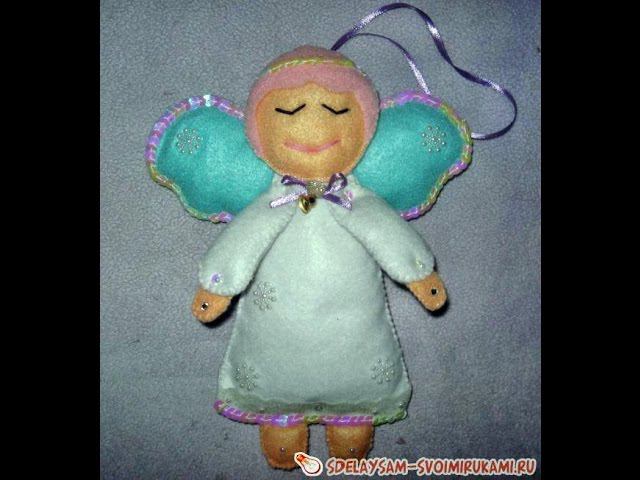 Рождественский ангелочек из фетра смотреть онлайн