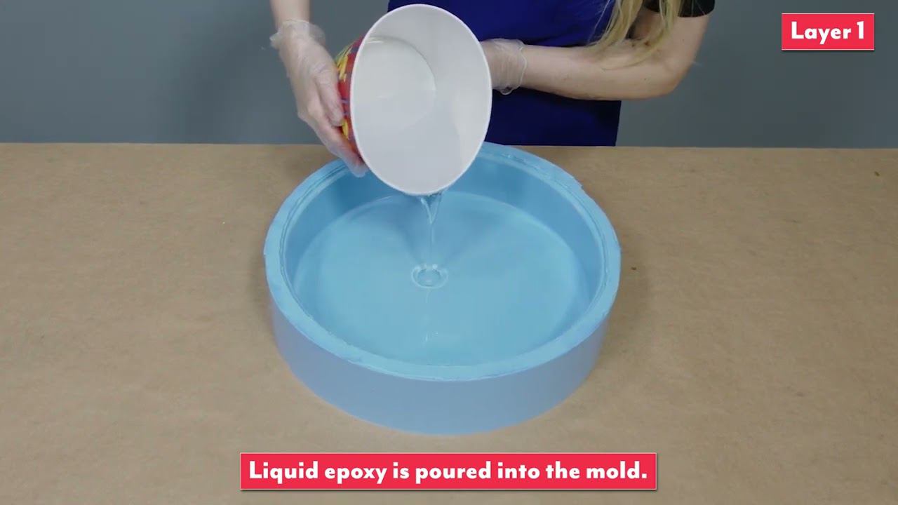 Декоративный столик из эпоксидной смолы - украшение любого интерьера смотреть онлайн