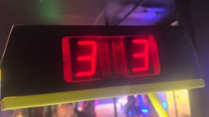 Dynamo hot flash air hockey arcade at Metro Bowl