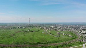 Каменск-Шахтинский и окрестности с высоты птичьего полёта.