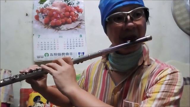 米良美一-魔法公主(もののけ姫)-宮崎駿動畫魔法公主主題曲-長笛Flute練習02(cover-by 任閒騎miraclemaryboy)D調