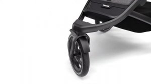 Обзор поворотного колеса вездеходной коляски Thule Urban Glide 2 Grey Melange on Black