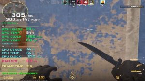 Counter-Strike 2 : RTX 2060s + RYZEN 5600x