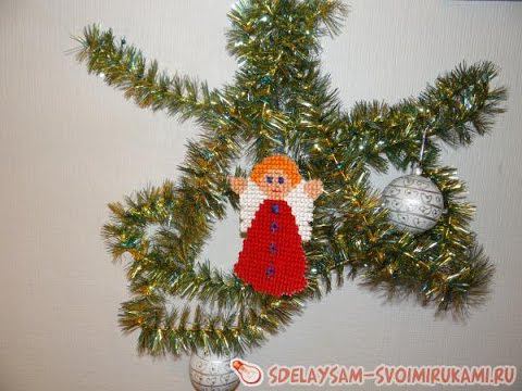 Вышивка «Ангелочек» - игрушка на елку смотреть онлайн