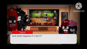 My Gacha Roblox Doors AU and Turmoil react to FNF Last Course Mario’s Madness V2